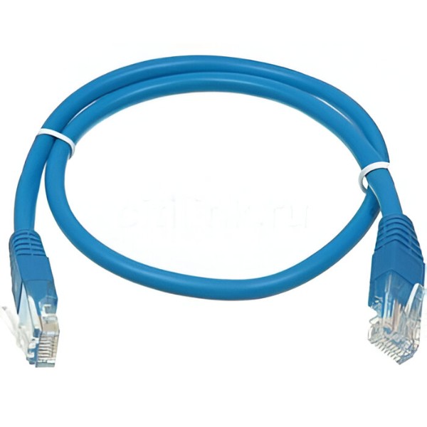 Фото - Кабель патч-корд Kingda RJ45 UTP 5e 24AWG CU 1m Blue (KD-PAUT3100BU)