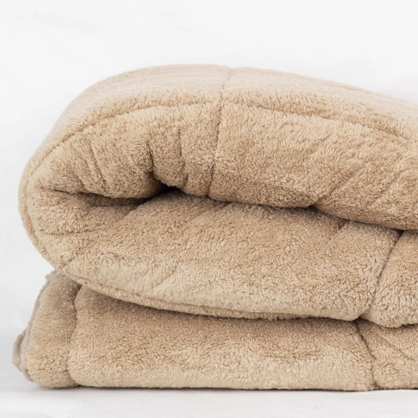 Фото - Одеяло зимнее двуспальное евро ТЕП TEDDY 200х210 см Золотой беж (1-05209_35054)