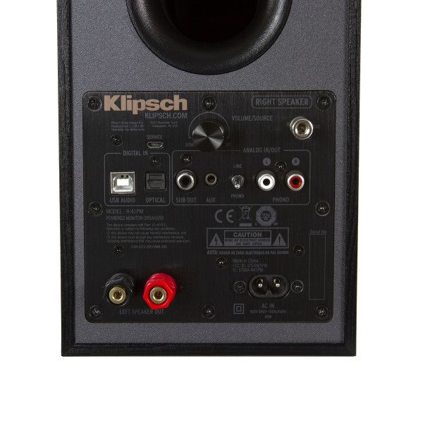 Фото - Компьютерная акустика обычная 2.0 Klipsch R-41PM Black (1066253)