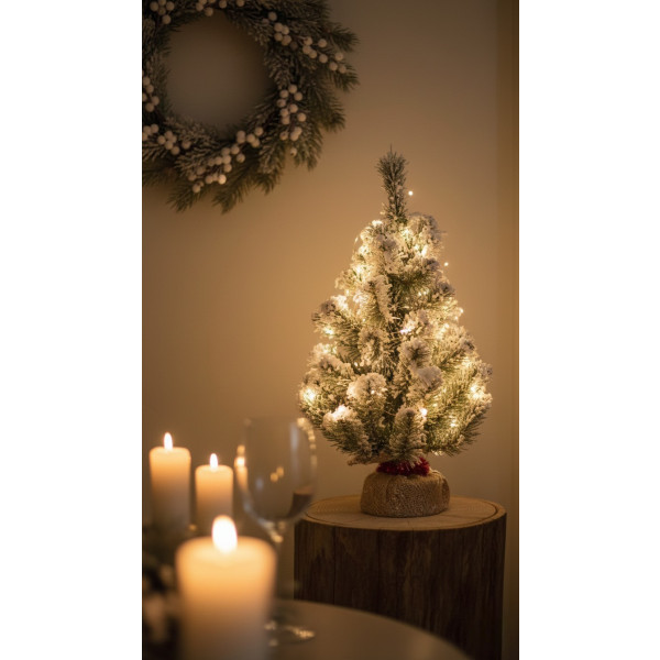 Фото - Ялинка настільна YES! Fun 0,45 м Тайгова засніжена (903677)