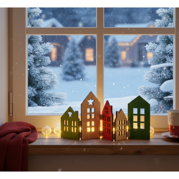 Фото - Декор New Year YES! Fun Будинки 36x14 см (975070)