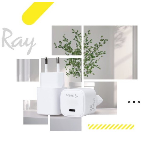 Фото - Сетевое зарядное устройство Gelius Ray GP-HC069 35W White (00000101567)