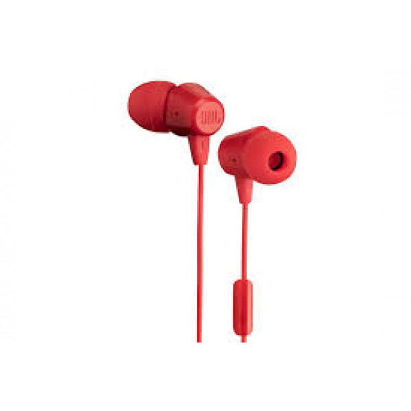 Фото - Навушники вкладиші дротові JBL C50HI Red (JBLC50HIRED)