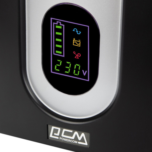 Фото - Джерело безперебійного живлення Powercom IMD-1025AP LCD USB