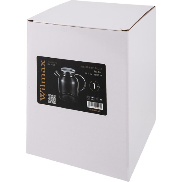 Фото - Чайник заварочный Wilmax Thermo SmokyGrey 1600 мл (WL-888811002 / A)