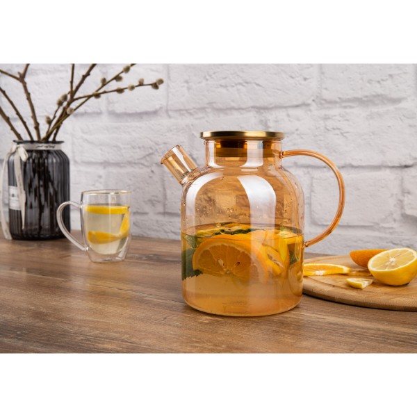 Фото - Чайник заварочный Wilmax Thermo Amber 1600 мл (WL-888811003 / A)