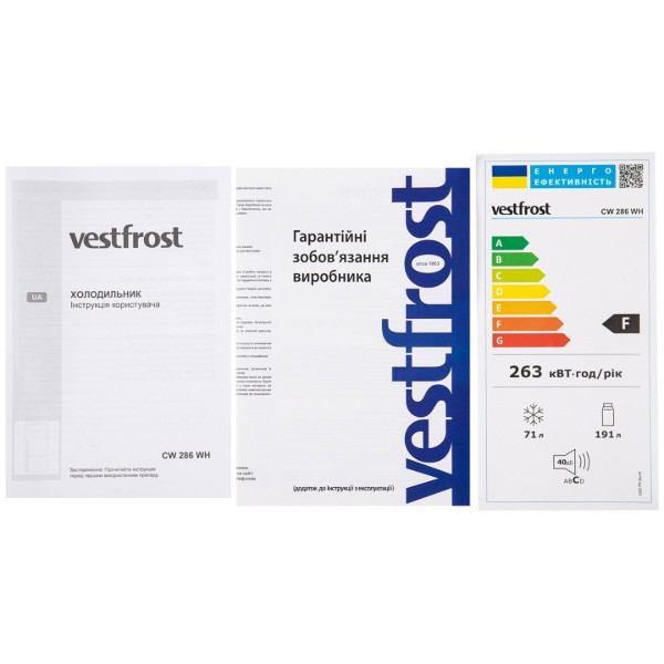 Фото - Холодильник Vestfrost CW 286 WH