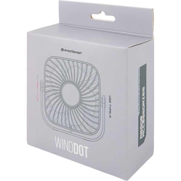 Фото - Вентилятор настільний Armorstandart WindDot AF1 USB-A White (ARM85146)