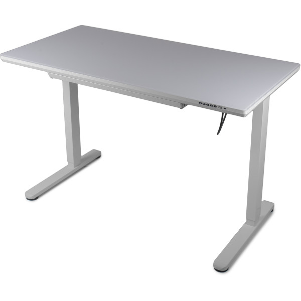 Фото - Стіл з електрорегулюванням висоти Barsky StandUp White glass (BST-12new)