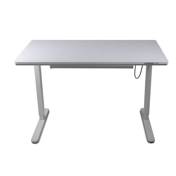 Фото - Стіл з електрорегулюванням висоти Barsky StandUp White glass (BST-12new)