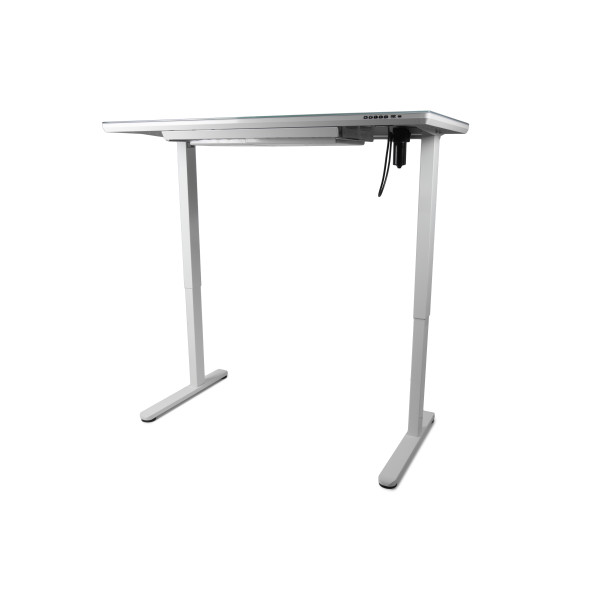 Фото - Стіл з електрорегулюванням висоти Barsky StandUp White glass (BST-12new)