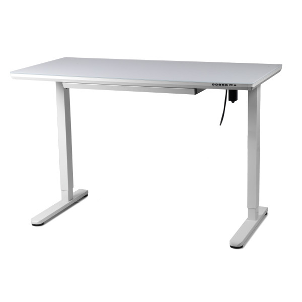 Фото - Стіл з електрорегулюванням висоти Barsky StandUp White glass (BST-12new)