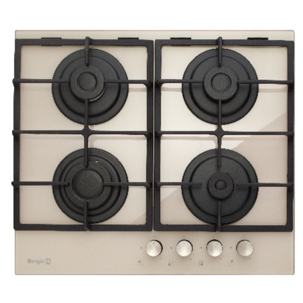 Фото - Варочная панель газовая Borgio 6170-15 Ivory Glass FFD