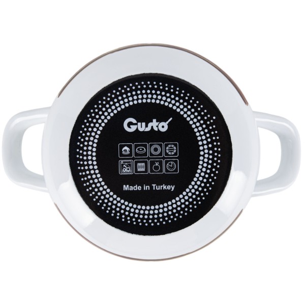 Фото - Каструля Gusto GT-T-120-FG Квітковий сад 20 см 4.0 л