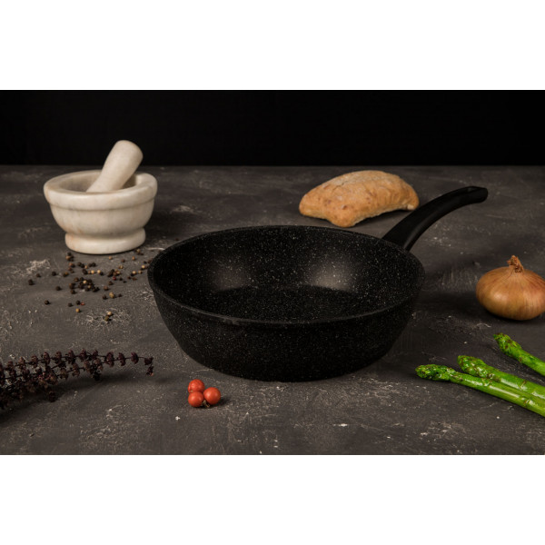 Фото - Сковорода універсальна Biol 26078Р Блек Стоун 26 см