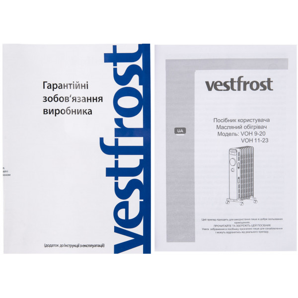 Фото - Обогреватель масляный Vestfrost VOH11-23