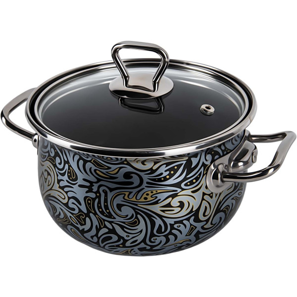 Фото - Каструля Gusto GT-T-216-М Місячне сяйво Premium 16 см 2.1 л Фото - Каструля Gusto GT-T-216-М Місячне сяйво Premium 16 см 2.1 л