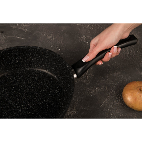 Фото - Сковорода універсальна Biol 26078Р Блек Стоун 26 см