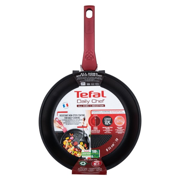 Фото - Сковорода універсальна Tefal G2730472 Daily Chef 24 см