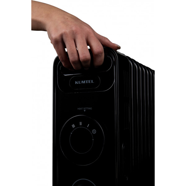 Фото - Уцінка - Обігрівач масляний Kumtel KUM-1240S Black