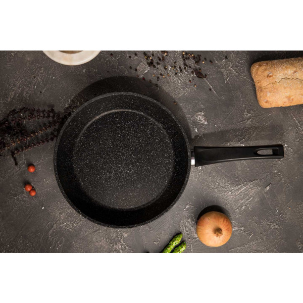 Фото - Сковорода універсальна Biol 26078Р Блек Стоун 26 см