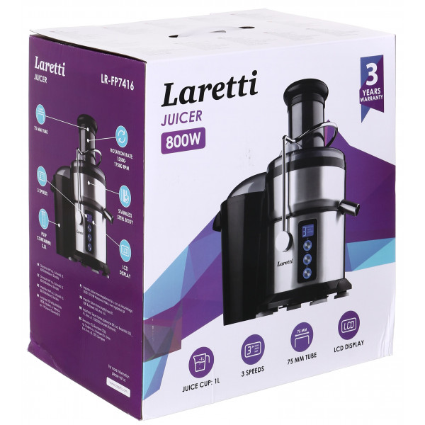 Фото - Соковыжималка центробежная LARETTI LR-FP7416