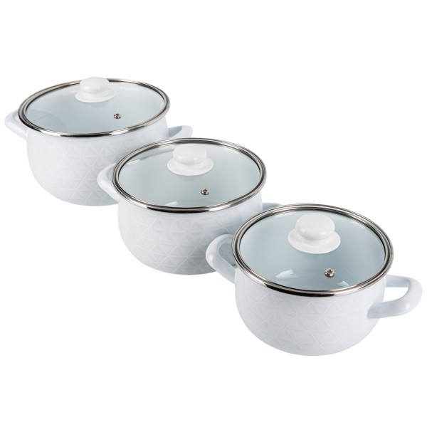 Фото - Набір посуду Gusto GT-T-3-BL Хурделиця 2,1л/3,1л/4л