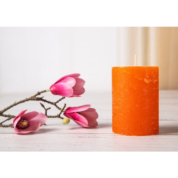 Фото - Свічка декоративна Candy Light новий оранж C07*10/1-2.0