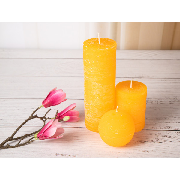 Фото - Свічка декоративна Candy Light гарбуз C07*10/1-2.7