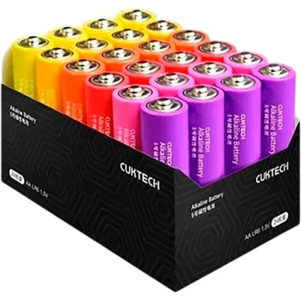 Фото - Батарейка тип AA CUKTECH AA rainbow alkaline battery 24 шт. B08 (CUKAAB08CNCM)