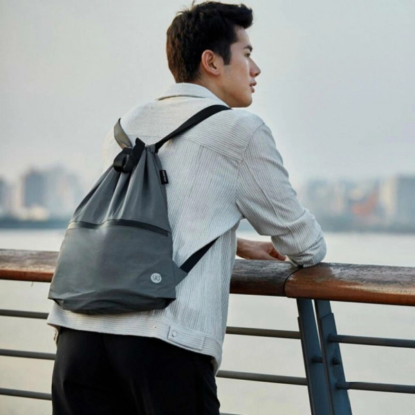 Фото - Рюкзак міський RunMi 90 Points Lightweight Urban Drawstring Backpack Dark Grey (6972125146151)