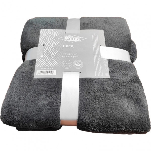 Фото - Плед євро 200х220 см Онікс сірий WFB-4400GR