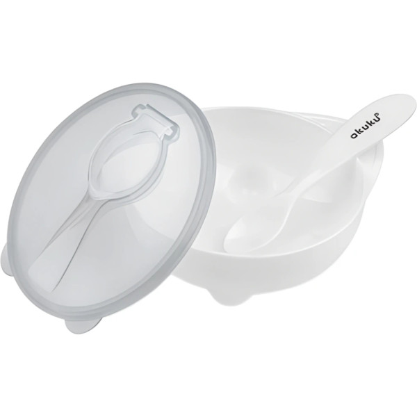 Фото - Тарелка для малыша Akuku White (A0424)