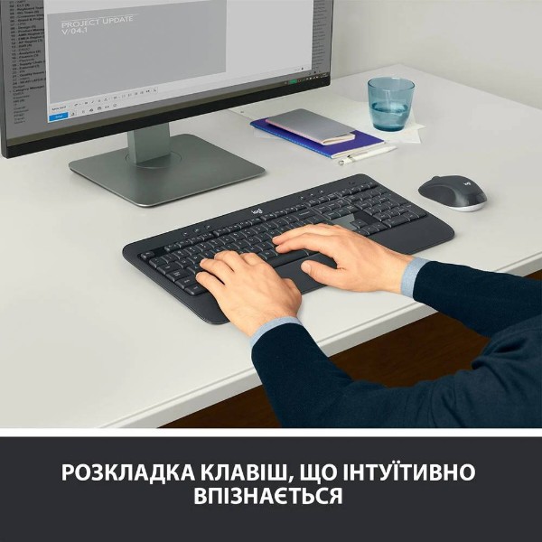 Фото - Клавіатура + миша бездротова Logitech MK540 Advanced BT Black UA (920-008685)