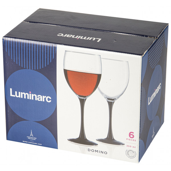 Фото - Набор бокалов для белого вина Luminarc Domino 6 шт. (350 мл) J0015/1