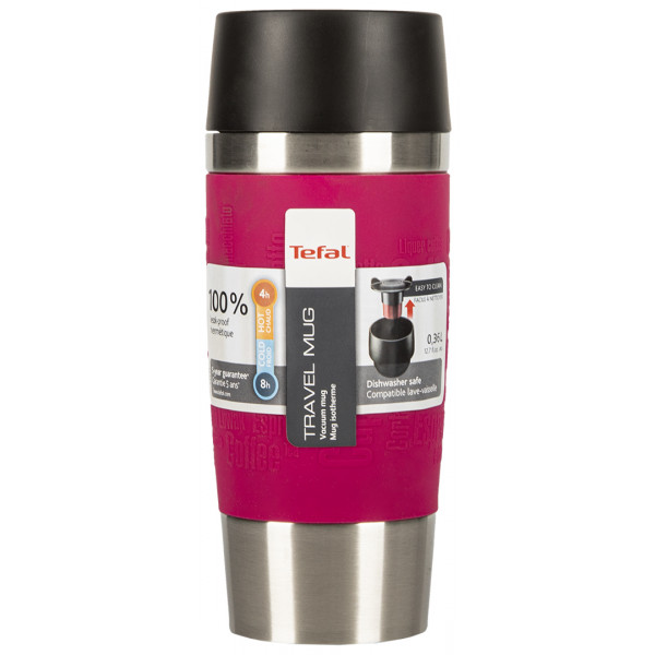Фото - Термокружка Tefal K3087114 Travel Mug 0,36 л, розовая