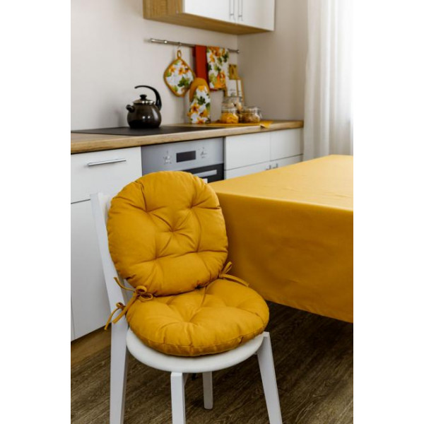 Фото - Подушка для стільця Прованс Охра D-40 (030736)
