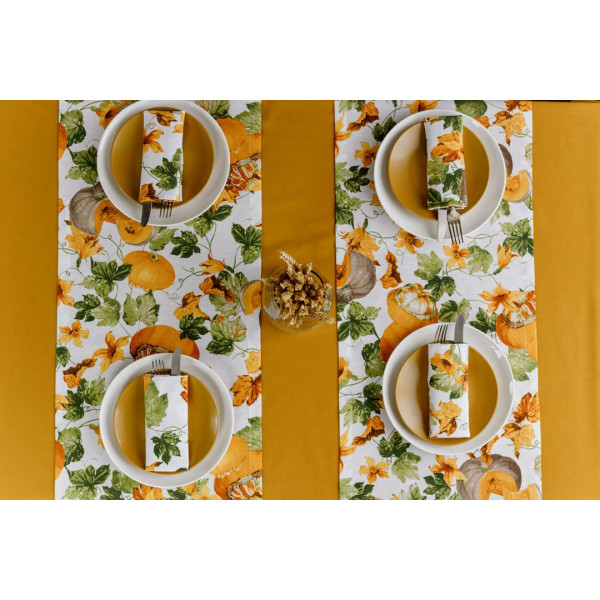 Фото - Скатерть прямоугольная Прованс Охра 120x132 (030748)