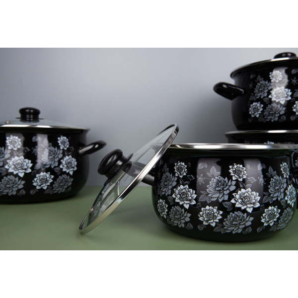 Фото - Каструля Gusto Пелюстки ночі 3,1 л GT-T-118-LN