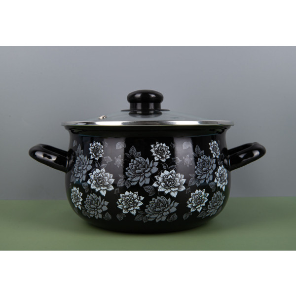 Фото - Каструля Gusto Пелюстки ночі 3,1 л GT-T-118-LN