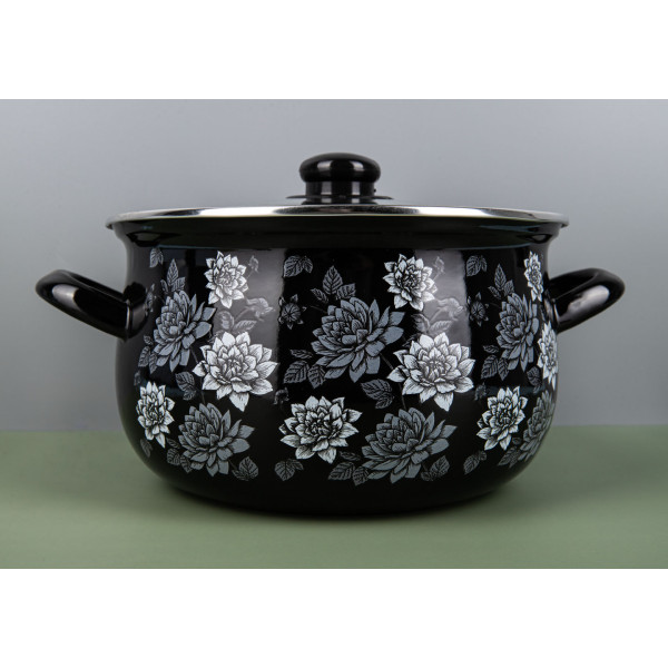 Фото - Каструля Gusto GT-T-124-LN Пелюстки ночі 24 см 5.7 л