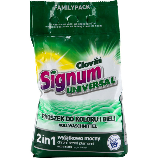 Фото - Стиральный порошок Signum UNIVERSAL  4,5 кг (5900308778418)