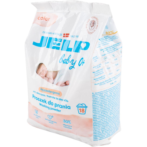 Фото - Пральний порошок JELP Baby 0+ Гіпоалергенний Колор 18 прань, 1,35 кг. (98009)