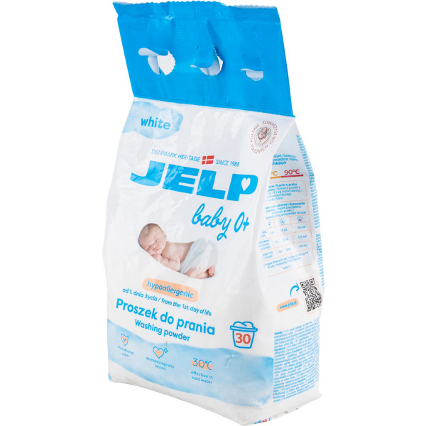 Фото - Пральний порошок JELP Baby 0+ Гіпоалергенний для білого 30 прань, 2,25 кг. (98043)
