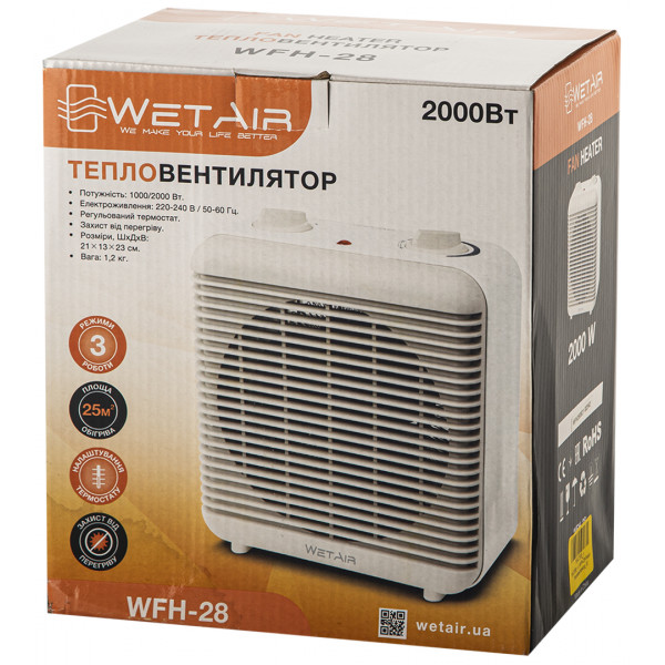Фото - Тепловентилятор WetAir WFH-28