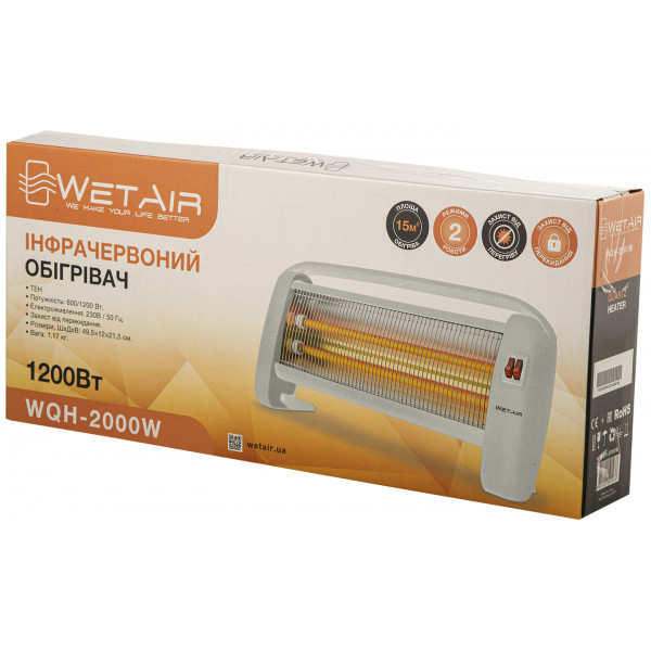 Фото - Обігрівач інфрачервоний WetAir WQH-2000W