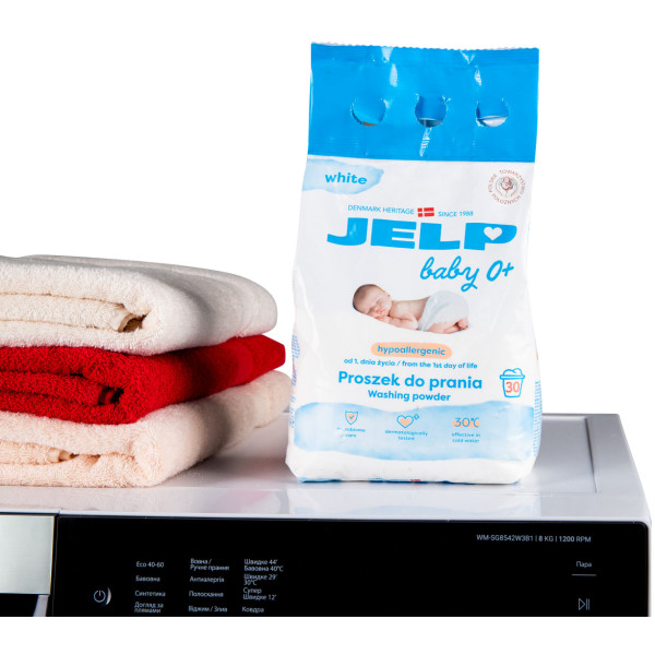 Фото - Пральний порошок JELP Baby 0+ Гіпоалергенний для білого 30 прань, 2,25 кг. (98043)