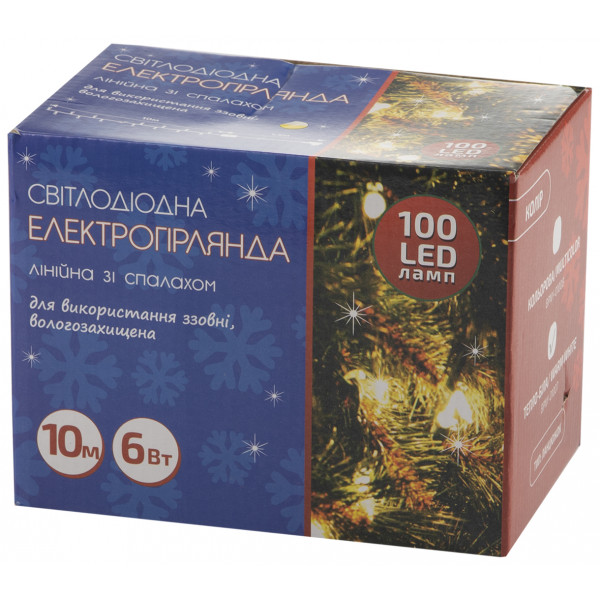 Фото - Гірлянда лінійна BPNY зі спалахом White 100LED,10М,220V,6W (102943)