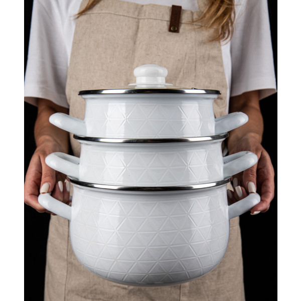 Фото - Набір посуду Gusto GT-T-3-BL Хурделиця 2,1л/3,1л/4л