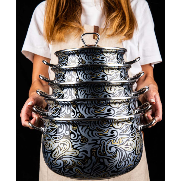 Фото - Каструля Gusto GT-T-216-М Місячне сяйво Premium 16 см 2.1 л